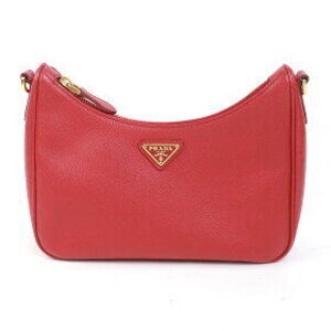 Prada Bag Logo pouch Red Re Edition messenger Triangle Leather Saffiano